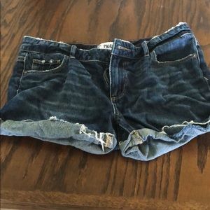 NWOT Paige Rolled Denim Cutoff Shorts